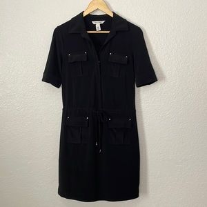 WHITE HOUSE BLACK MARKET Utility Dress | Black | Size 4